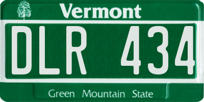 VT license plate DLR434