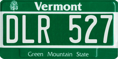 VT license plate DLR527