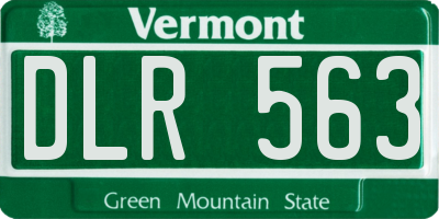 VT license plate DLR563