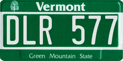 VT license plate DLR577