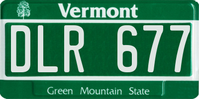 VT license plate DLR677