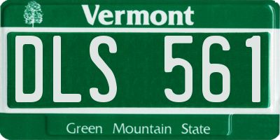 VT license plate DLS561