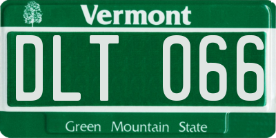 VT license plate DLT066