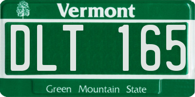 VT license plate DLT165