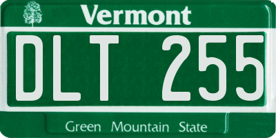 VT license plate DLT255