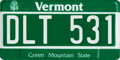 VT license plate DLT531