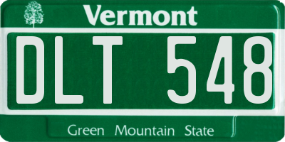 VT license plate DLT548