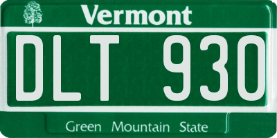 VT license plate DLT930