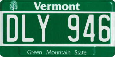 VT license plate DLY946