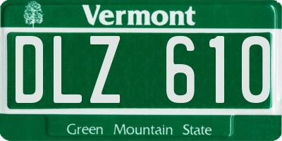 VT license plate DLZ610