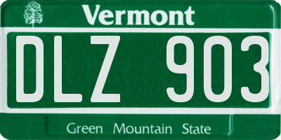 VT license plate DLZ903