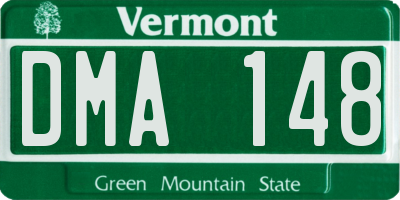 VT license plate DMA148