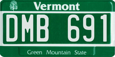 VT license plate DMB691