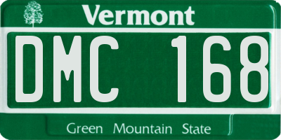 VT license plate DMC168