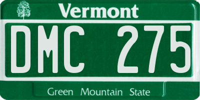 VT license plate DMC275