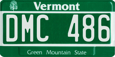 VT license plate DMC486