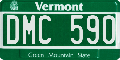 VT license plate DMC590