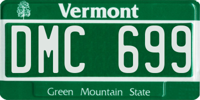VT license plate DMC699