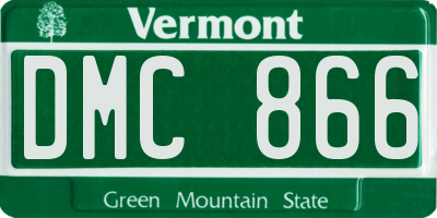VT license plate DMC866