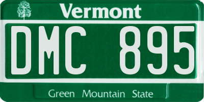 VT license plate DMC895