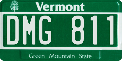VT license plate DMG811