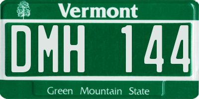VT license plate DMH144