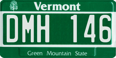 VT license plate DMH146