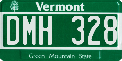 VT license plate DMH328
