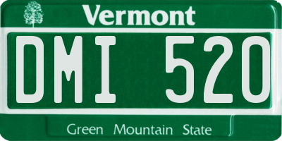 VT license plate DMI520