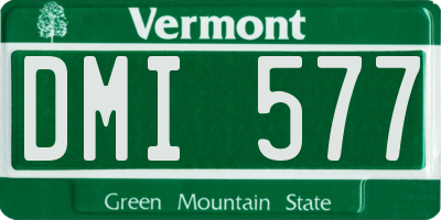 VT license plate DMI577