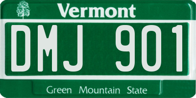 VT license plate DMJ901