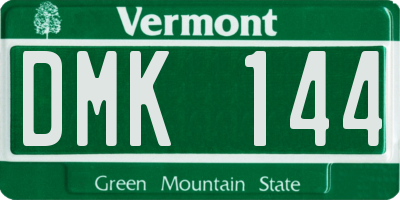 VT license plate DMK144