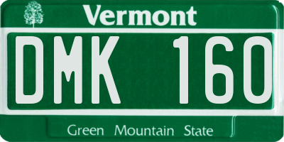 VT license plate DMK160