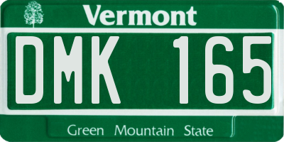 VT license plate DMK165
