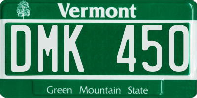 VT license plate DMK450