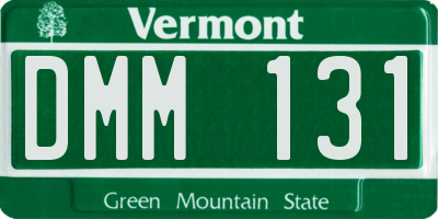 VT license plate DMM131