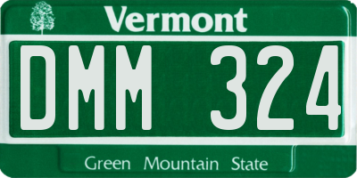 VT license plate DMM324