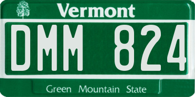 VT license plate DMM824