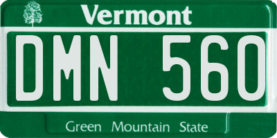 VT license plate DMN560