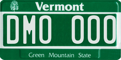 VT license plate DMO000