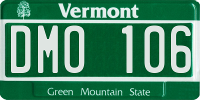VT license plate DMO106