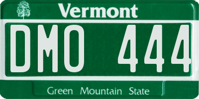 VT license plate DMO444