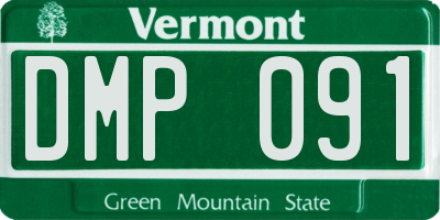 VT license plate DMP091