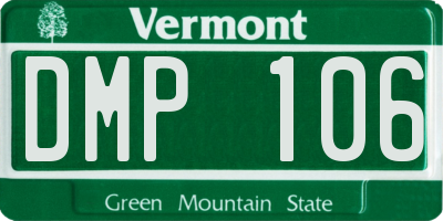 VT license plate DMP106