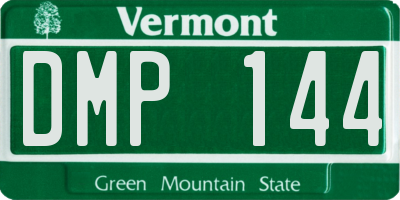 VT license plate DMP144