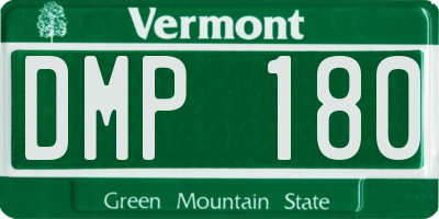 VT license plate DMP180