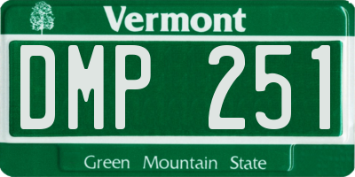 VT license plate DMP251