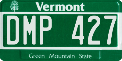 VT license plate DMP427