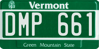 VT license plate DMP661