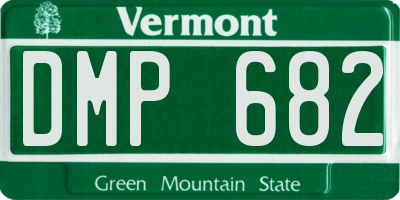 VT license plate DMP682